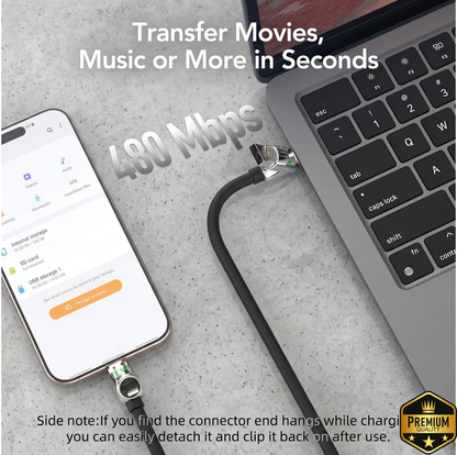 4-in-1 USB Fast Charging Cable - 240W